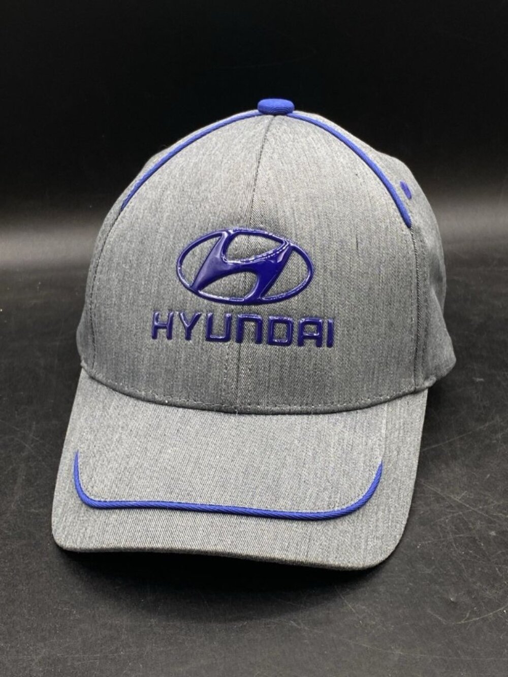 Hyundai Dealership Hat Grey & Blue Cap Trucker Adjustable